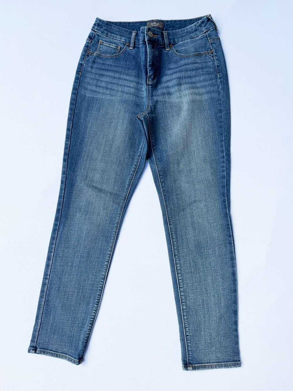Chico's So Slimming Jeans in Medium Blue Wash, Size Small Chico's 0, NWOT